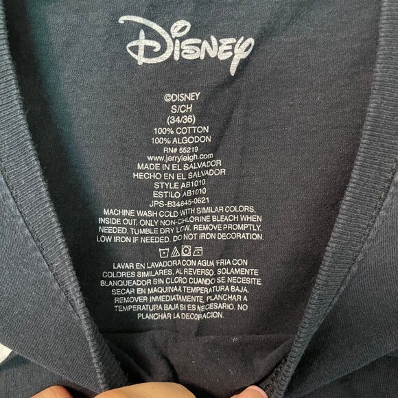 Disney Classic Characters Vacation Graphic Tee Black Size S - Picture 4 of 4